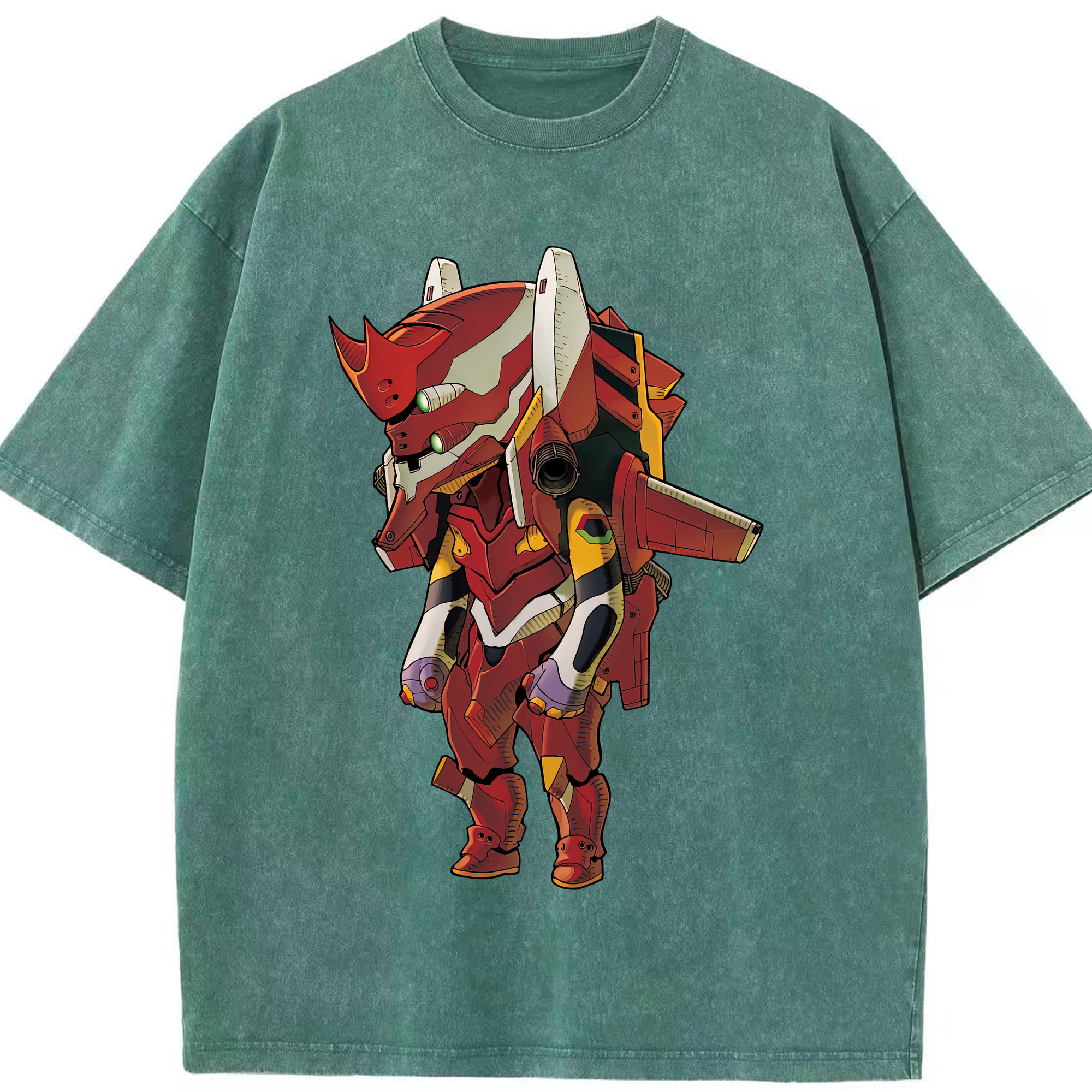 （画像用） EVA 新世紀エヴァンゲリオン 綿100% ヴィンテージ風 半袖Tシャツ（フロントプリント）
